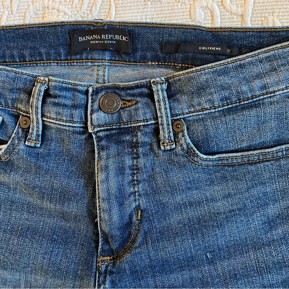 Banana Republic Girlfirend Jeans Size 27 Waist